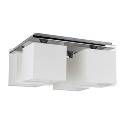 Rivoli Ceiling Lamp 4xE27 Max.25W Chrome/White