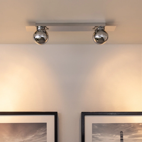 Sergio Ceiling Lamp Incl. 2xGU10 Max.50W Chrome Metal 2585228