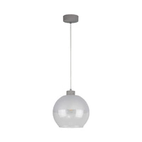 Fresh Hanging Lamp 1xE27 Max.60W Gray/Frosted-Transparent 1860136