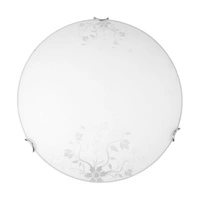 Lampa sufitowa California w zestawie 1xLED 2600lm 2700K 30W Chrom Metal/Biało-Przezroczyste Szkło 4255102