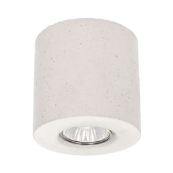 Concretedream Round Ceiling Lamp 1xLED GU10 5W Concrete White 2566137