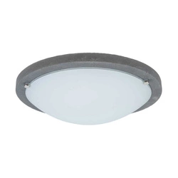 Lampa Sufitowa Rocky 1xLED 24V Zintegrowana 1650lm 2700K 18W Szary Beton/Białe Szkło 4754036
