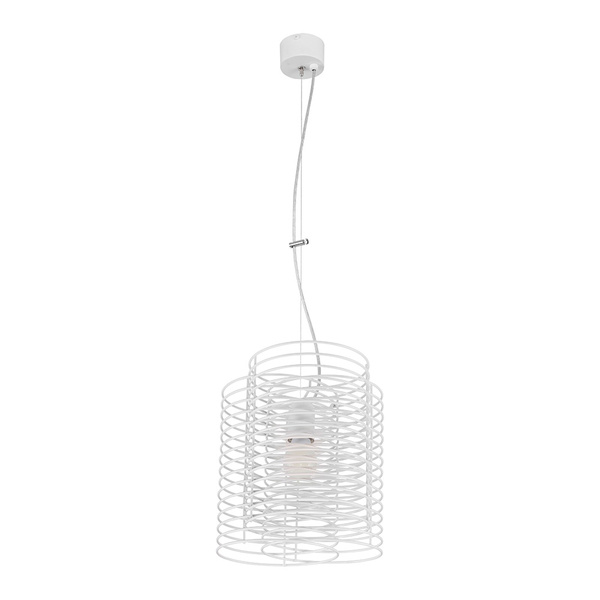 Ringo Pendant Lamp 1xE27 Max.60W Steel Metal/White Metal