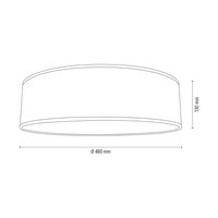 Boho Ceiling Lamp 4xE27 Max.25W White/Beige 47914802