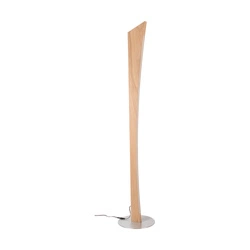 Ziad Floor Lamp 1xLED 24V Int. 18.5W Matt Nickel/Oiled Oak with Touch Dimmer 6017401800000