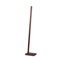 Linus Floor Lamp 1xLED 24V Integrated 2000lm 3000K 22W Walnut Beech Wood/Black Fabric Cable with Touch Dimmer