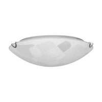 Chicago Ceiling Lamp Incl. 1xLED 1650lm 2700K 18W Chrome Metal/White-Transparent Glass 4224112