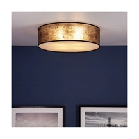 Nevoa Ceiling Lamp 3xE27 Max.25W White Metal/Black Fabric Shade 47953802