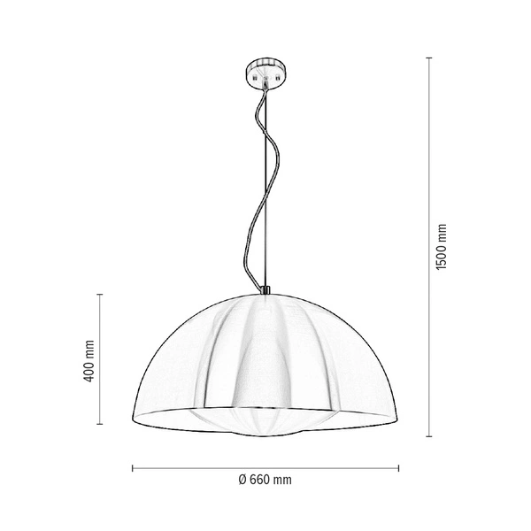 Ray Pendant Lamp Incl. 1xLED Integrated 2500lm 3000K 28W Aluminum Metal 3052127