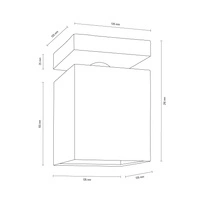 Great Ceiling Lamp 1xE27 Max.25W Gray/White 2241136