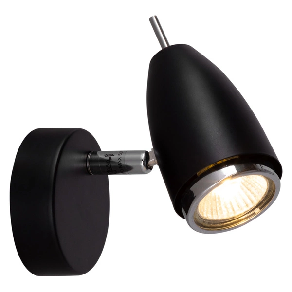 Linda Wall Lamp 1xGU10 Max.50W Chrome Metal/Black Metal 2098104