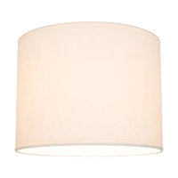 Lampshade Cylinder E27 H0 White Fabric A0584