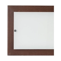 Finn Wall Lamp 1xLED Integrated 2100lm 2700K 24W Walnut Beech Wood/White-Transparent Glass 4032976