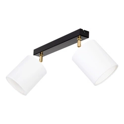 Aprillia Ceiling Lamp 2xE27 Max.25W Black/Gold/White 56344204