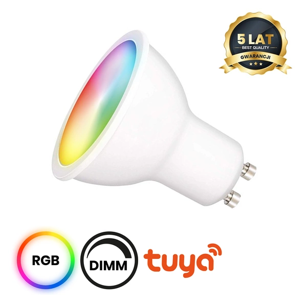 Wi-FI GU10 5W Smart Tuya RGB+CCT+DIM LED bulb