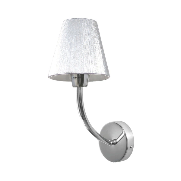 Cubana Wall Lamp 1xE14 Max.40W Chrome Metal/Silver Shade 5075127