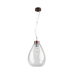 Piro Pendant Lamp 1xE27 Max.60W Walnut/Transparent/Transparent 9822076