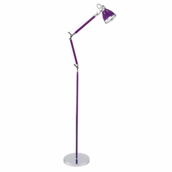 Jerona Floor Lamp 1xE27 Max.40W Purple Metal/Chrome Metal 7051114