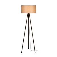 Dove Floor Lamp 1xE27 Max.40W Black Metal/Black PVC Cable/Gray Fabric Shade 15112004