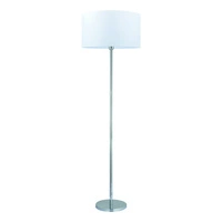 Dove Floor Lamp 1xE27 Max.60W Chrome Metal/Transparent PVC Cable/White Fabric Shade 124380128