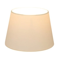 Lampshade Cone E27 H20 White Fabric A1411
