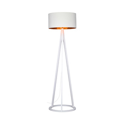 Victoria Floor Lamp 1xE27 Max.60W White/White-Copper/White