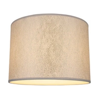Lampshade Cylinder E27 H20 Silver Fabric A1304