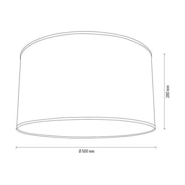 Lampshade Cylinder E27 H30 Brown Fabric A0967