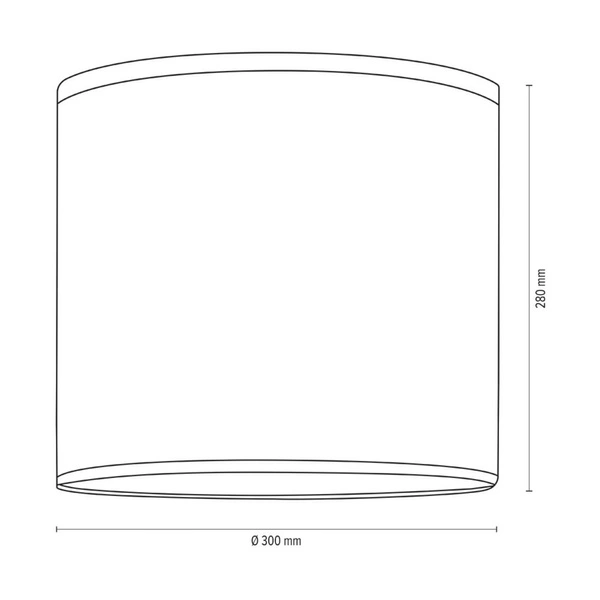 Lampshade Cylinder E27 H0 Red Fabric A0927