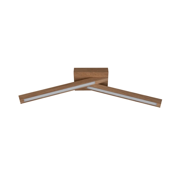 Linus Crossed Ceiling Lamp 2xLED 24V Integrated 840lm 3000K 9W Oiled Oak 2246274