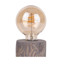 Lampa stołowa Trabo 1xE27 maks. 25W barwiona sosna szara/czarny kabel PVC 76911157