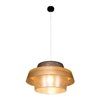 Nevoa Pendant Lamp 1xE27 Max.60W Black/Transparent PVC/Black-Gold-Silver 150089104