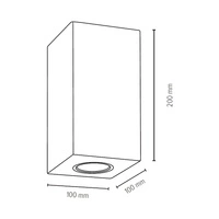 Wooddream Wall Sconce Incl. 2xLED GU10 5W Birch 2571260