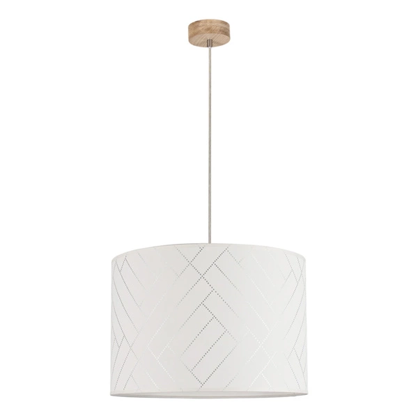 Punto Pendant Lamp 1xE27 Max.60W Oiled Oak/Transparent PVC/Multicolor 164940174