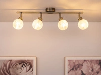 Lisa Ceiling Lamp Incl. 4xG9 Max.28W Patina Metal/White Glass 2097411