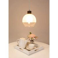 Linea Pendant Lamp 1xE27 Max.60W Walnut/Transparent/Frosted 1860176