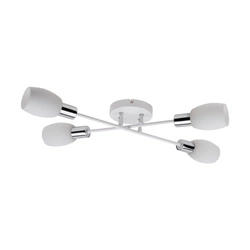 Tosca Ceiling Lamp 4xE14 Max.40W White Metal/White Glass