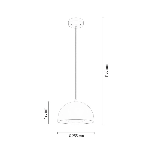 Ray Pendant Lamp Incl. 1xLED Integrated 800lm 3000K 10W White Metal 3050102