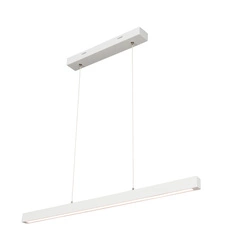Smal Pendant Lamp 1xLED 24V Integrated 1050lm 3000K 12W White Beech Wood/Transparent PVC Cable with Touch Dimmer 1509442