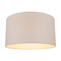 Lampshade Cylinder E27 H40 Light Gray Fabric A0421