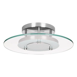 Lampa Sufitowa Minnesota 1xLED Zintegrowana 1600lm 3000K 22W Chrom Metal/Biało-Przezroczyste Szkło 9240128