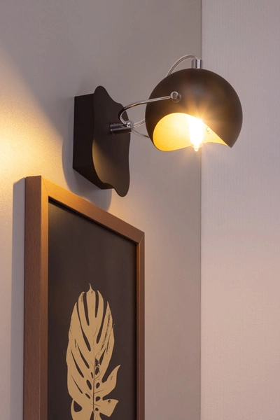 Kana Wall Lamp 1xG9 Max.28W Black Metal/Gold Metal 2722104