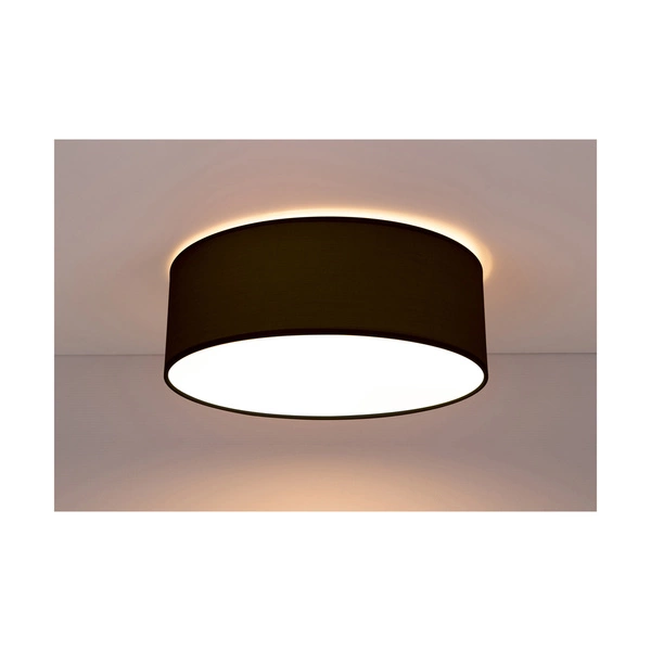 Josefina Ceiling Lamp 2xE27 Max.25W White Metal/Anthracite Fabric Shade 4782812