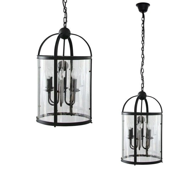 Lampa wisząca BELLONA śr. 36cm E14 | czarny 9800604