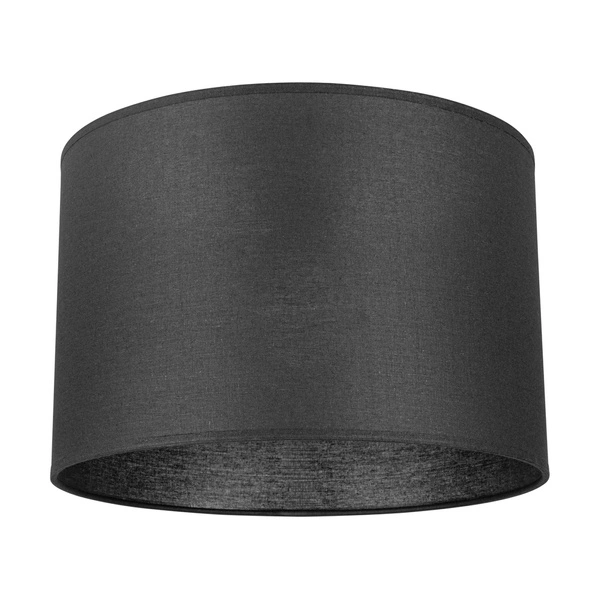 Lampshade Cylinder E27 H30 Black Fabric A0309