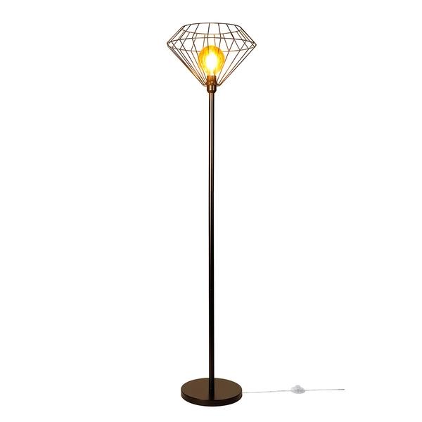 Raquelle Floor Lamp 1xE27 Max.60W Black/Black PVC 12470104
