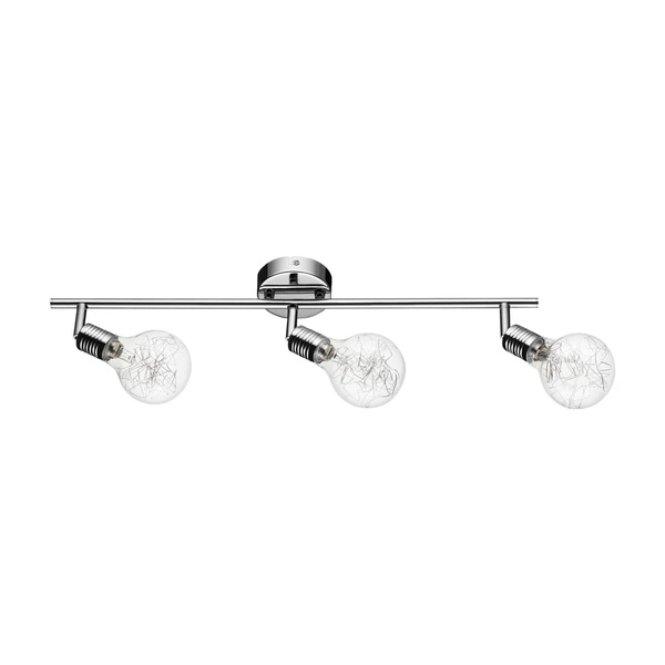 Bulbs Ceiling Lamp Incl. 3xG9 Max.28W Chrome Metal/Transparent Glass 2507328