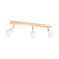 Talea Ceiling Lamp Incl. 3xG9 LED 300lm 2700K 3W Birch Wood/White Metal/White Glass 2036018120993