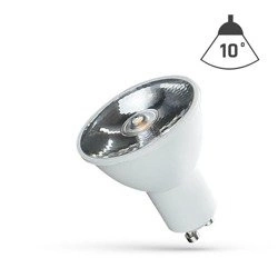 LED GU10 230V 6W SMD 10ST  NW Z SOCZEWKĄ SPECTRUM