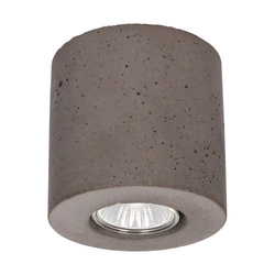 Concretedream Okrągła Lampa Sufitowa 1xGU10 Max.6W Szary Beton